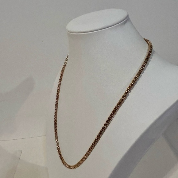 NWT Toscana Italiana Rose Gold Bronze Tone Necklace 23" - Picture 3 of 5